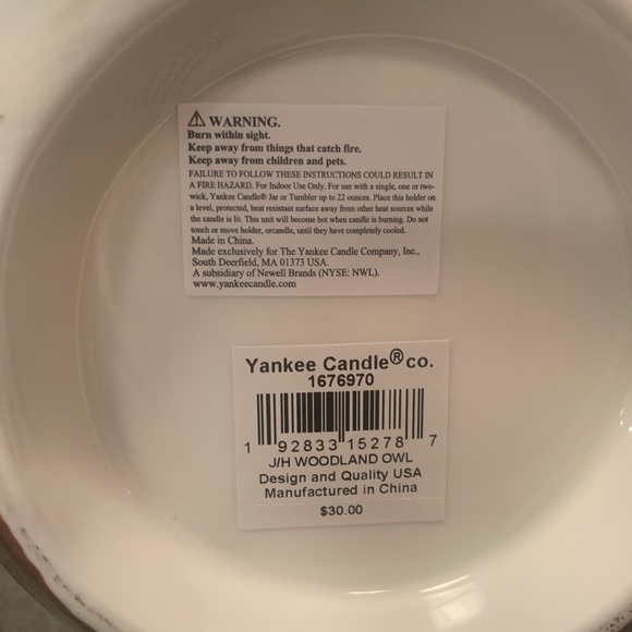 Yankee Candle Company USA Woodland OWL Cookie Jar! - Picture 7 of 7